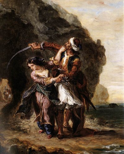 La sposa di Abydos da Ferdinand Victor Eugene Delacroix